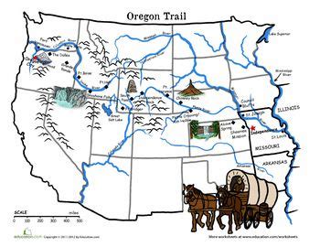 Oregon Trail Map: The Wagon Train of 1843