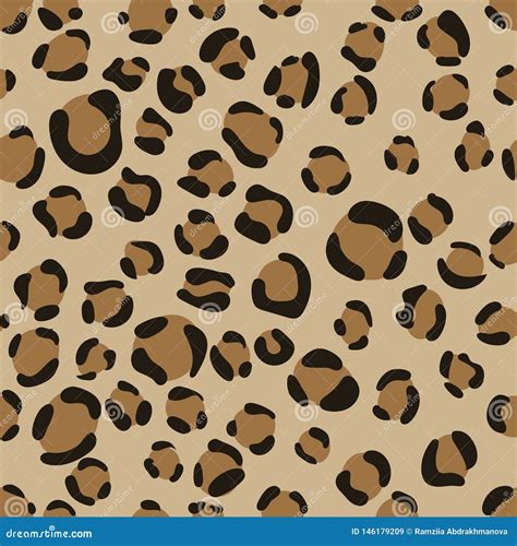 Leopard Seamless Pattern. Sketch Drawing. Fashion Design. Textile ...