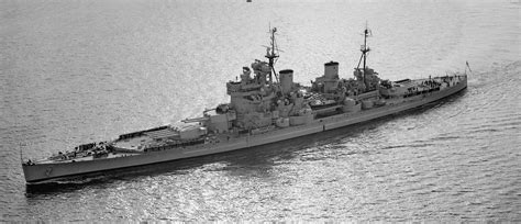 HMS Duke of York, King George V class battleship, in 1946. Probably my favourite photo of a KGV ...