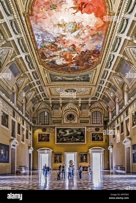 Meridian Hall National Archaeological Museum, Naples, Italy Stock Photo - Alamy