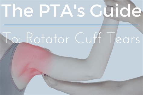 The Complete Rotator Cuff Tear Guide for Physical Therapy Assistants