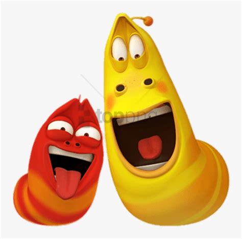 Download Larva Red And Yellow Funny Faces Png - Larva Yellow And Red - HD Transparent PNG ...