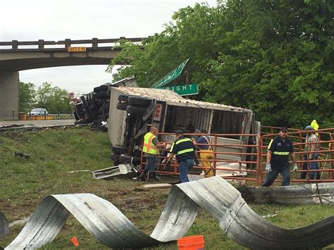 Cattle truck crashes on I-44 near Catoosa, closing highway and sending many animals on the loose ...