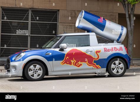 Cincinnati - Circa May 2023: Red Bull Mini Cooper. Red Bull Wings Team ...