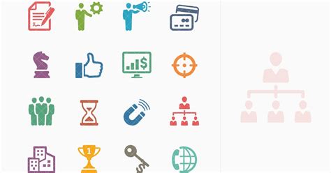 Business Icons Set 2 - Colored Series, Graphics - Envato Elements