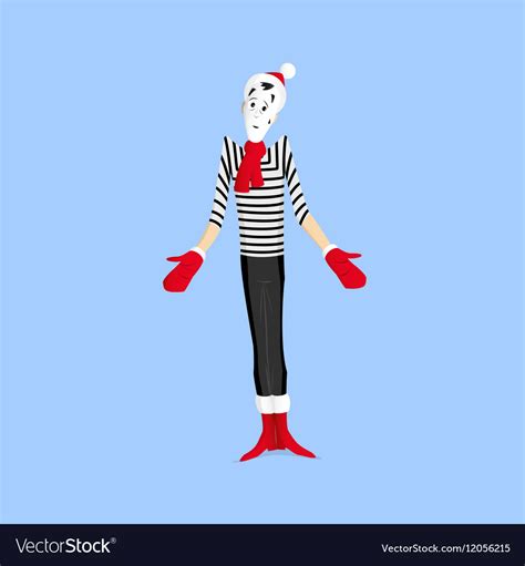 Mime performance Royalty Free Vector Image - VectorStock