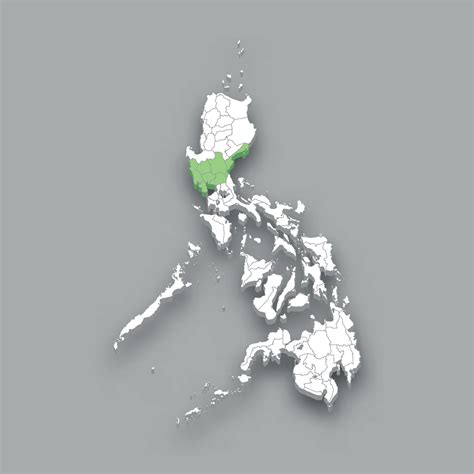 Central Luzon region location within Philippines map 25355767 Vector Art at Vecteezy