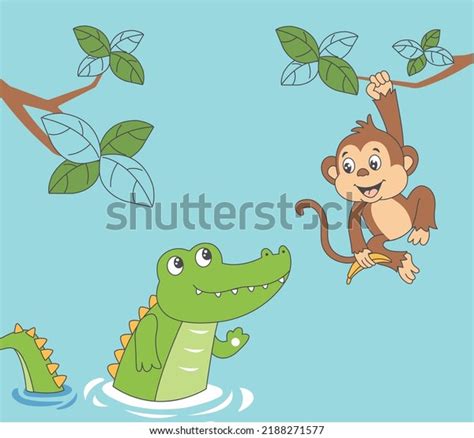 11,810 Monkey Crocodile Images, Stock Photos & Vectors | Shutterstock