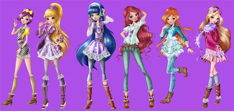 The full body official art of all Winx girls from Winx Club season 8 ...