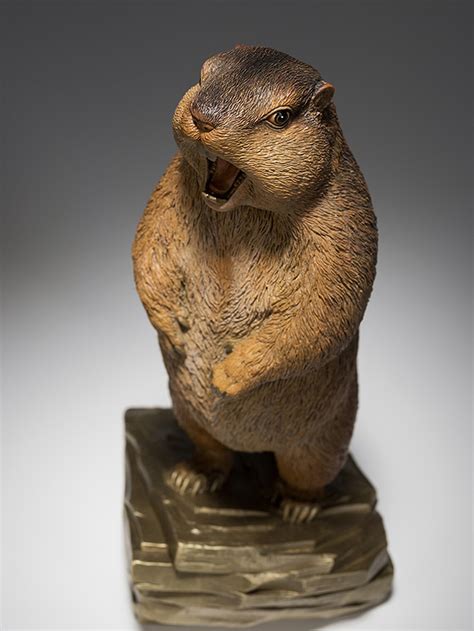 Screaming Marmot Copper Statue Funny Mountain Marmot Meme | Etsy