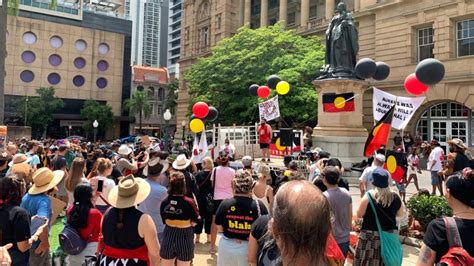 Thousands gather to protest Australia Day in Brisbane