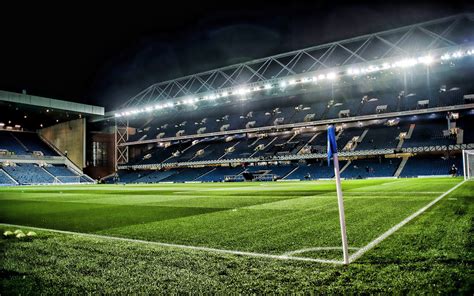 Download wallpapers Ibrox Stadium, night, football stadium, soccer ...