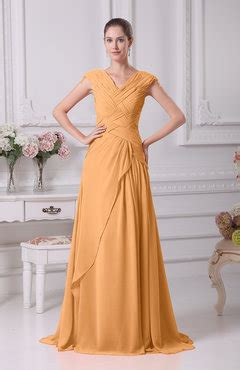 Apricot Color Bridesmaid Dresses - UWDress.com