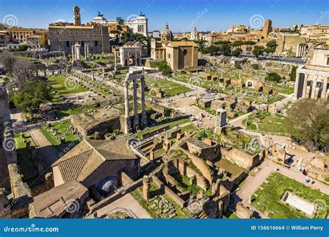 Ancient Forum Vesta Temple Regia Capitoline Hill Rome Italy Stock Photo - Image of landmark ...