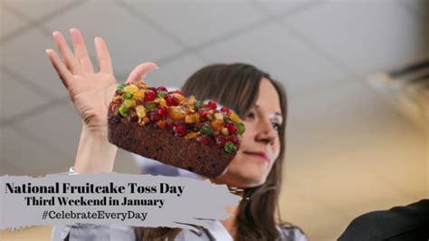 NATIONAL FRUITCAKE TOSS DAY - Changes Annually - National Day Calendar