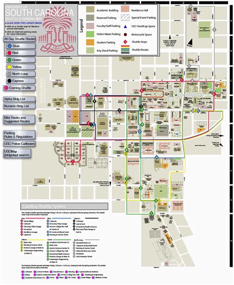 University Of South Carolina Campus Map - Map Of The World