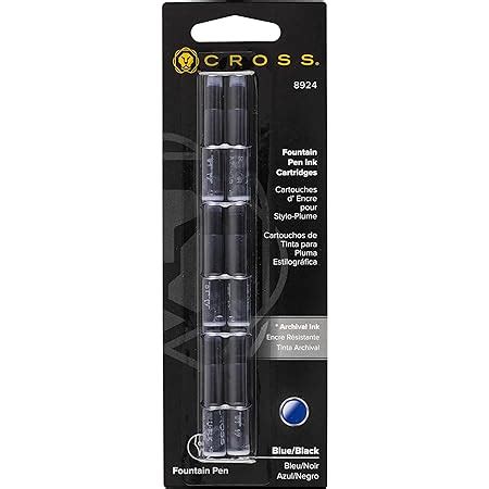 Cross Fountain Pen Refills - Blue/Black: Amazon.co.uk: Office Products