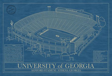 Georgia - Sanford Stadium - Stadium Blueprint Company