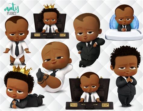 African American Boss Baby Afro Boss Baby characters full | Etsy | Baby birthday party boy, Baby ...