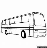 Tour Bus Coloring Page sketch template