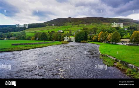 The River Wharfe at Burnsall, Yorkshire Dales Stock Photo - Alamy