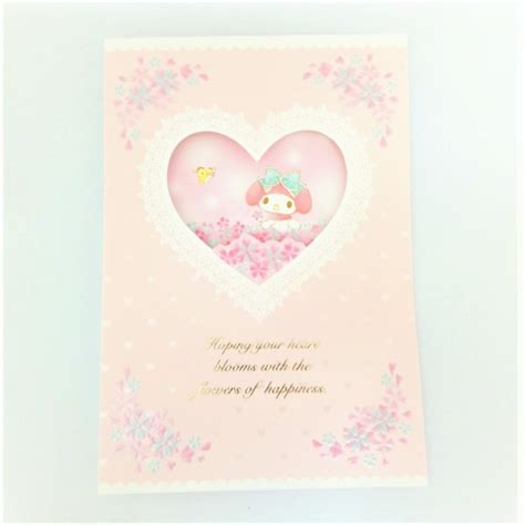 My Melody Greeting Card: Flowers of Happiness - The Kitty Shop