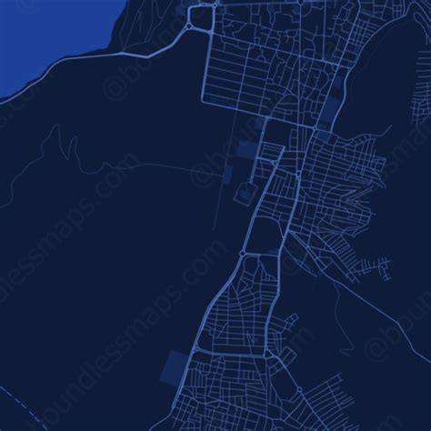 Mahabad - Dark Blue Vector Map | Boundless Maps