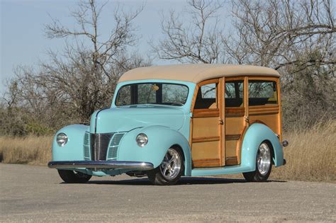 1940, Ford, Deluxe, Woody, Wagon, Hotrod, Streetrod, Hot, Rod, Street, Usa, 4096x2700 01 ...