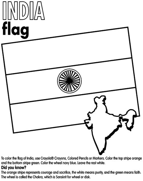 India Flag Coloring Page - Coloring Home