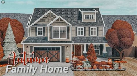 Bloxburg | 2-story Budget Autumn Home | 81k Exterior House Build 🍁 in 2024 | House ideas fall ...