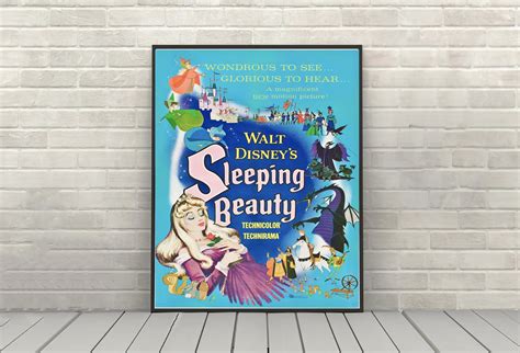 Sleeping Beauty Poster Sleeping Beauty Movie Poster Vintage Disney Poster Disney Movie Posters ...