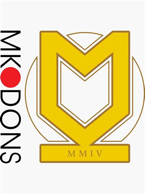 "MK Dons FC" Sticker for Sale by Gogetatme | Redbubble