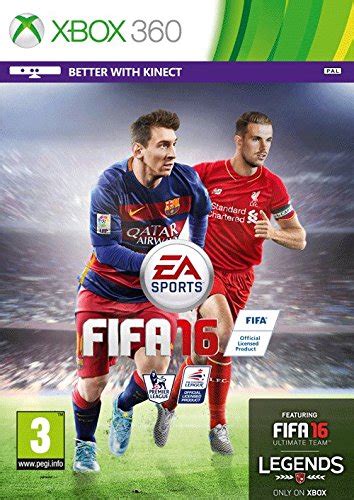 FIFA 16 Main Page Manuals - XBOX 360 ONE X360 XONE Playstation 3 4 PS3 ...