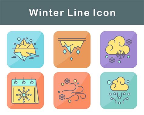 Winter Vector Icon Set 20650325 Vector Art at Vecteezy