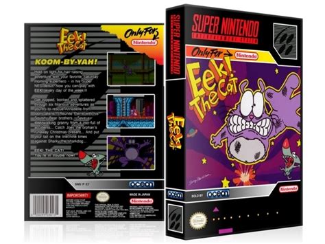 Eek! The Cat - SNES Video Game Case