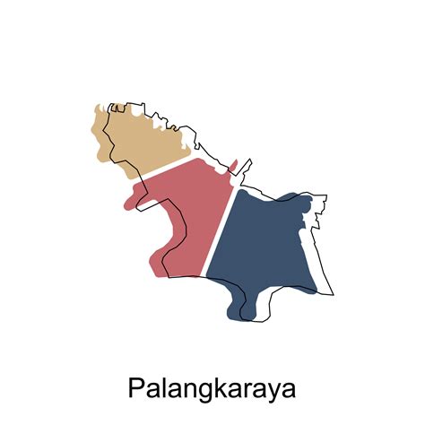 Map of Palangkaraya illustration design, World Map International vector ...