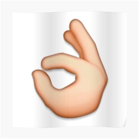 Ok Hand Emoji Meme Wall Art | Redbubble