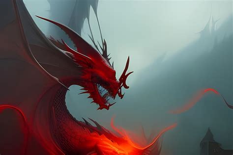 Fantasy red dragon Digital Art by Brandway - Fine Art America