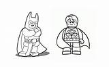 lego superman Batman coloring 637203 sketch template