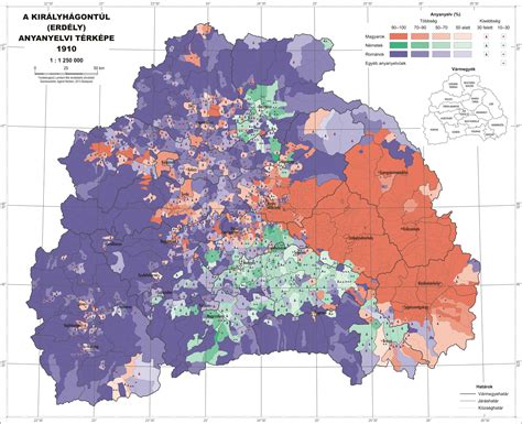 Ethnic Map of Transylvania, 1910 [3465 x 2815] : r/MapPorn