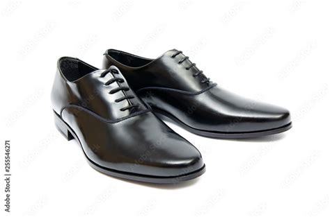 Black shoes isolated on white background Stock Photo | Adobe Stock