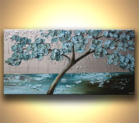 Blue Tree Painting at PaintingValley.com | Explore collection of Blue ...