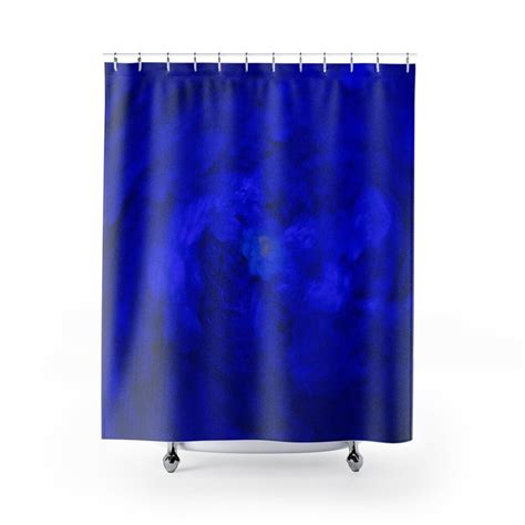 Royal Blue Shower Curtain Farmhouse Elegant and Modern - Etsy