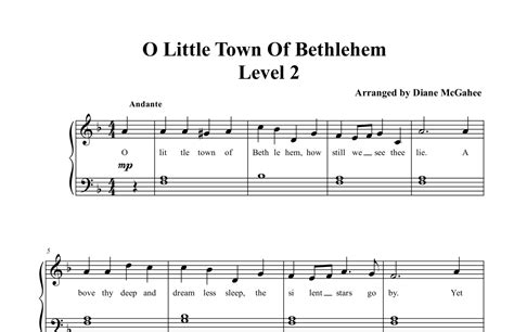 O Little Town Of Bethlehem (arr. Arranged by Diane M. McGahee) by ...