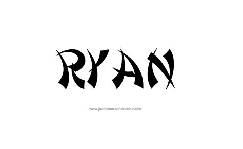 Ryan Name Tattoo Designs