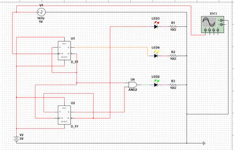 digital logic - AND gate working in Multisim circuit but not AND IC ...