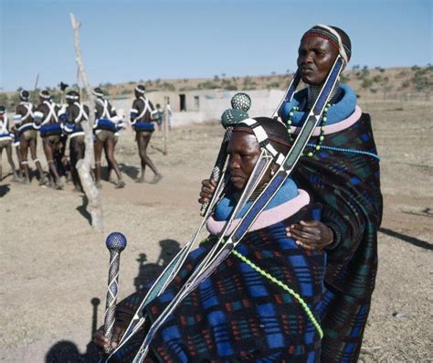 The attire of the Ndebele, or the Matabele, is characterized by an ...