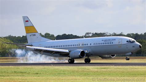 Far North Queensland Skies: Indonesian Air Force (TNI Angkatan Udara) Boeing 737-400 A-7306