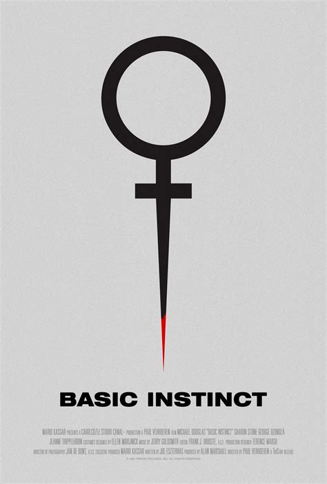 Poster for Basic Instinct by Scott Saslow. #basicinstinct #paulverhoeven #michaeldouglas #sha ...