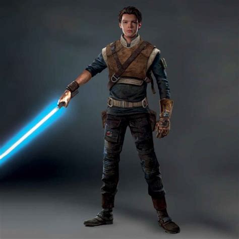 a character from star wars the old republic with a blue light saber in his hand